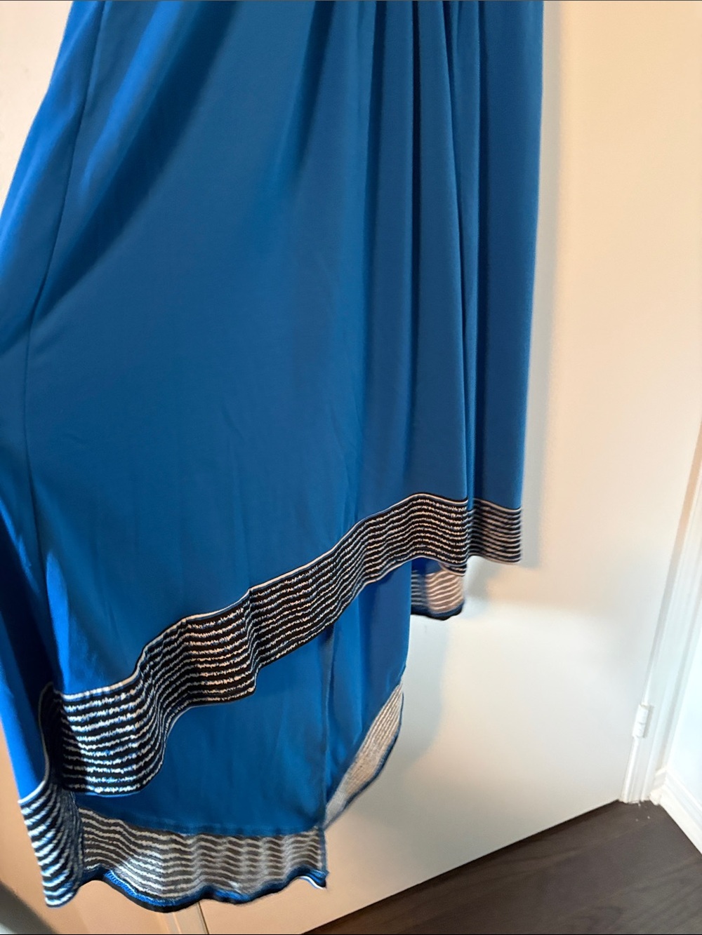 Blue High-Low Dress - Picture 4 of 7